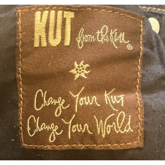 KUT from the Kloth Jeans Size 16 Blue Nicole High Rise Bootcut Dark Wash Denim - Picture 5 of 14